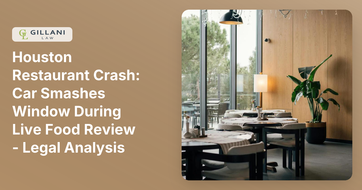 Houston Restaurant Crash: Car Smashes Window During Live Food Review ...