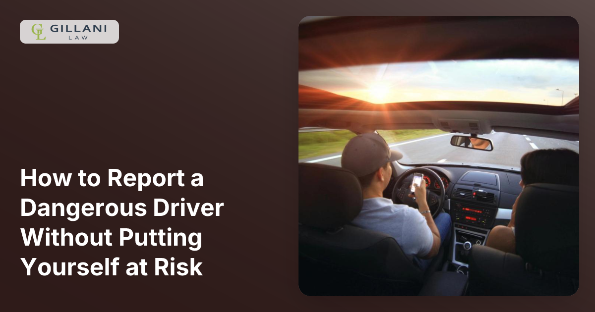 How to Report a Dangerous Driver Without Putting Yourself at Risk