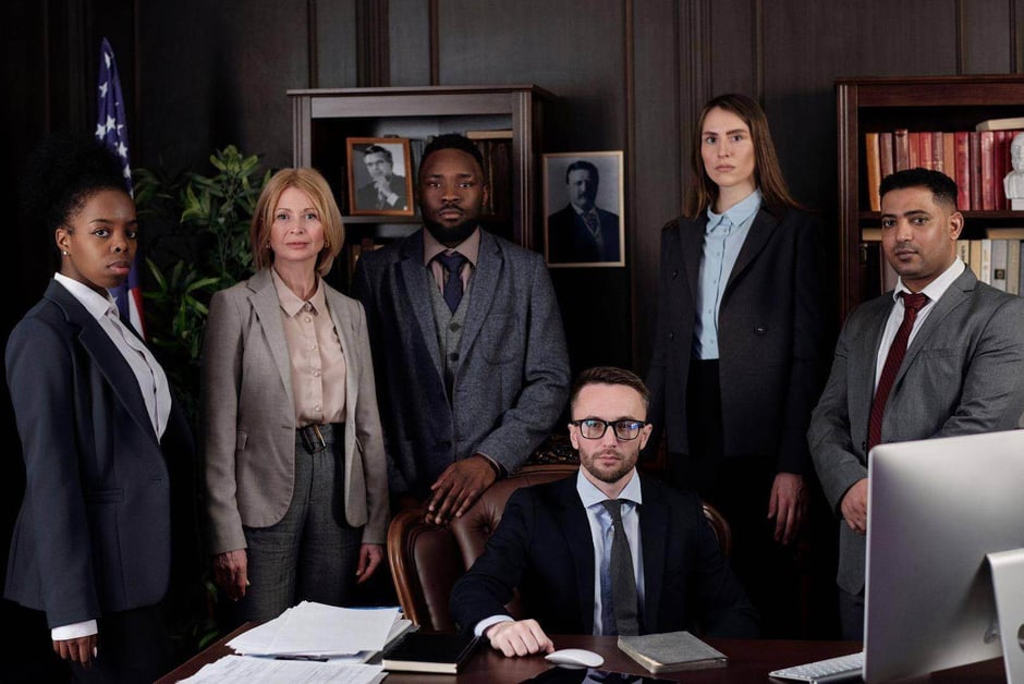 A group of lawyers from working for justice in Rainbow City, Alabama